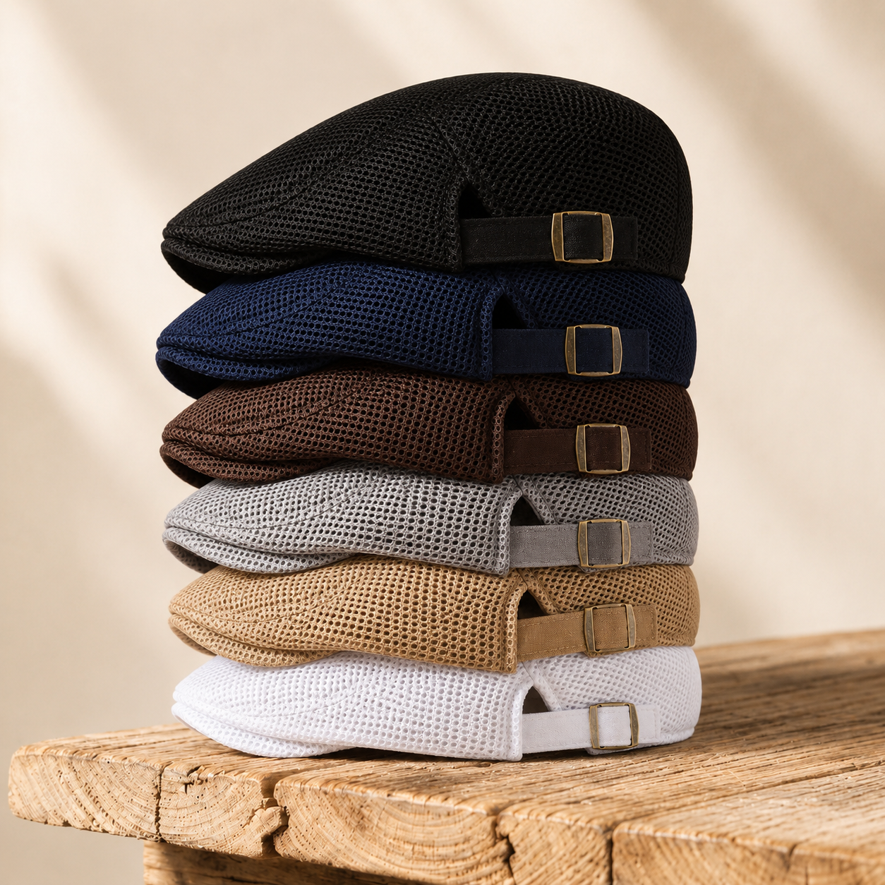 Langston Mesh Flat Cap (Buy 1 Get 1 Free)
