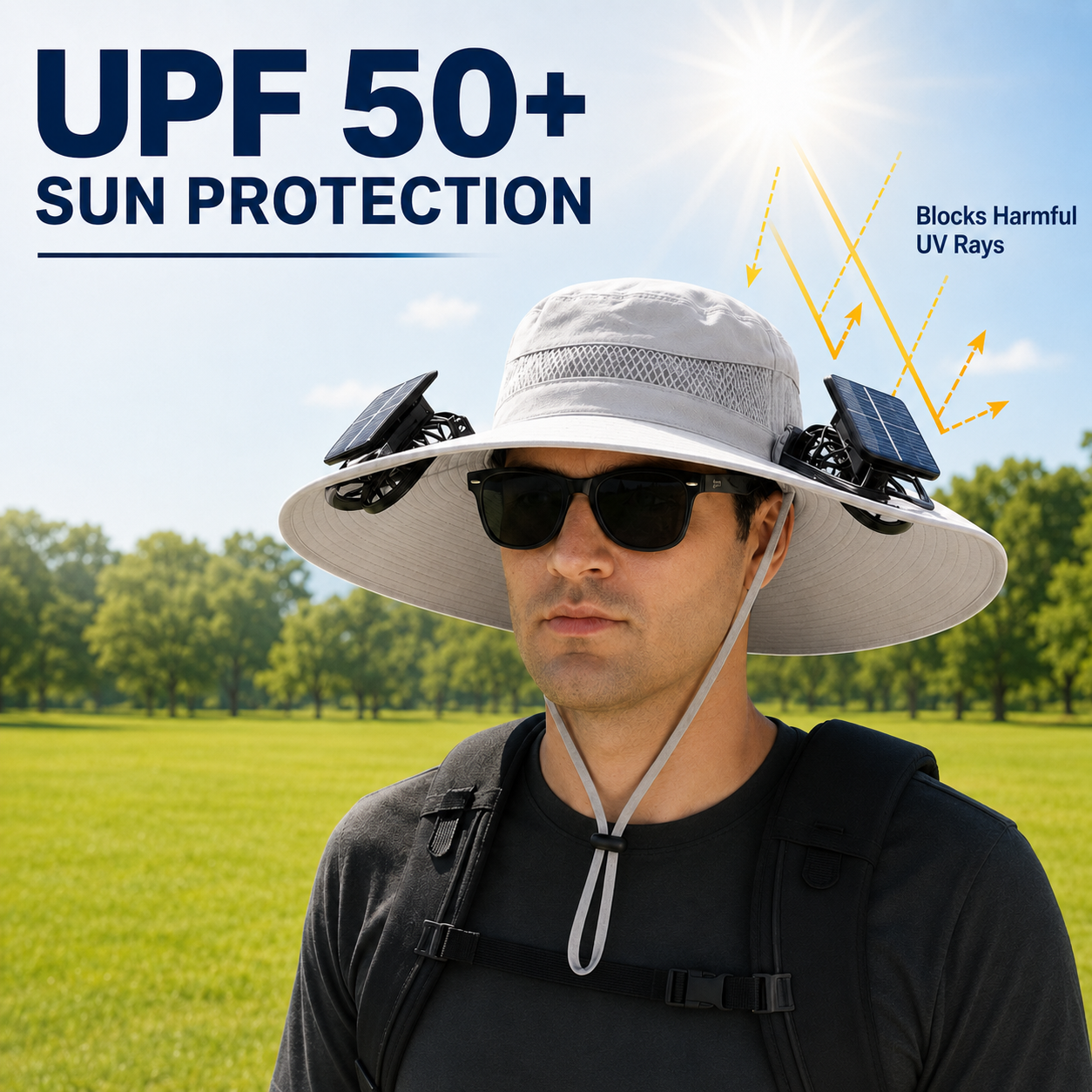 Langston Outdoor Solar Hat