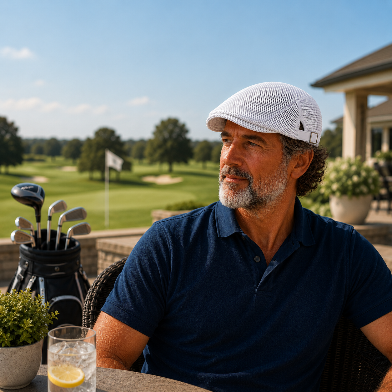 Langston Mesh Flat Cap