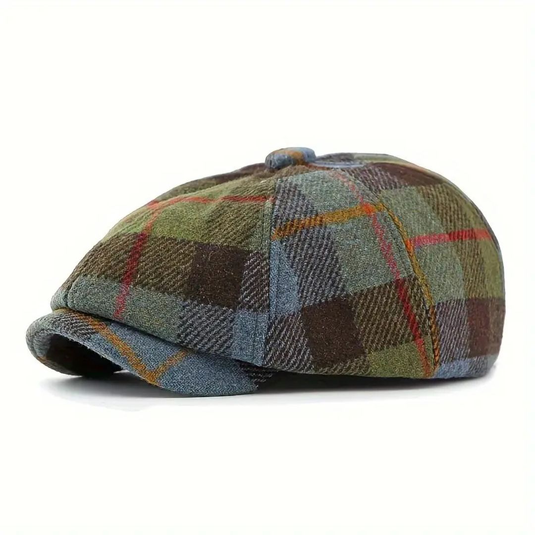 Stratford Plaid Newsboy Cap