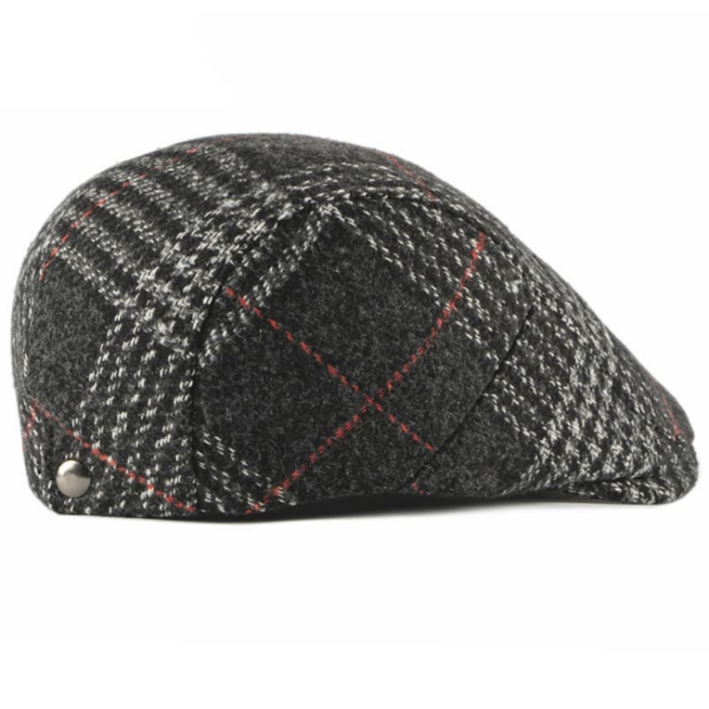 Braemar Tartan Wool Flat Cap