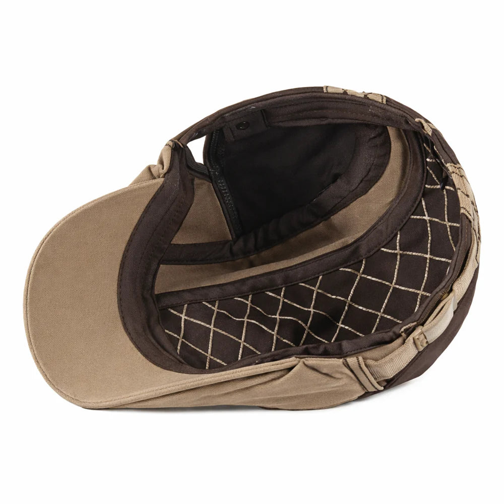 Brighton Quilted Flat Cap