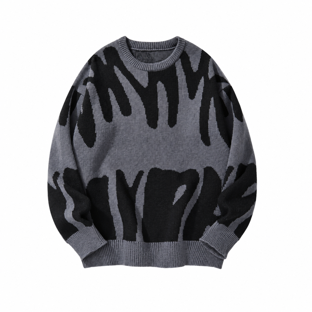 Calder Round Neck Knitted Pullover Sweater