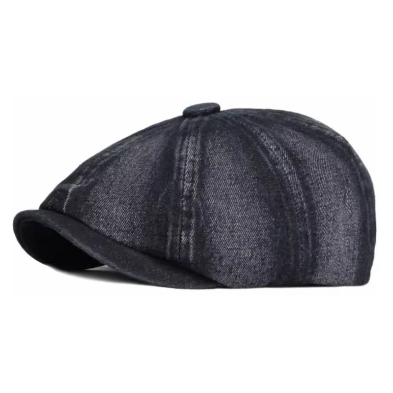 Carter Denim Newsboy Cap