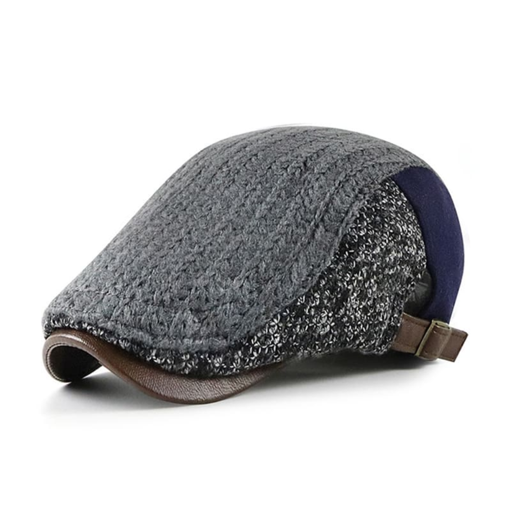 Chesterfield Winter Patchwork Cotton Flat Cap