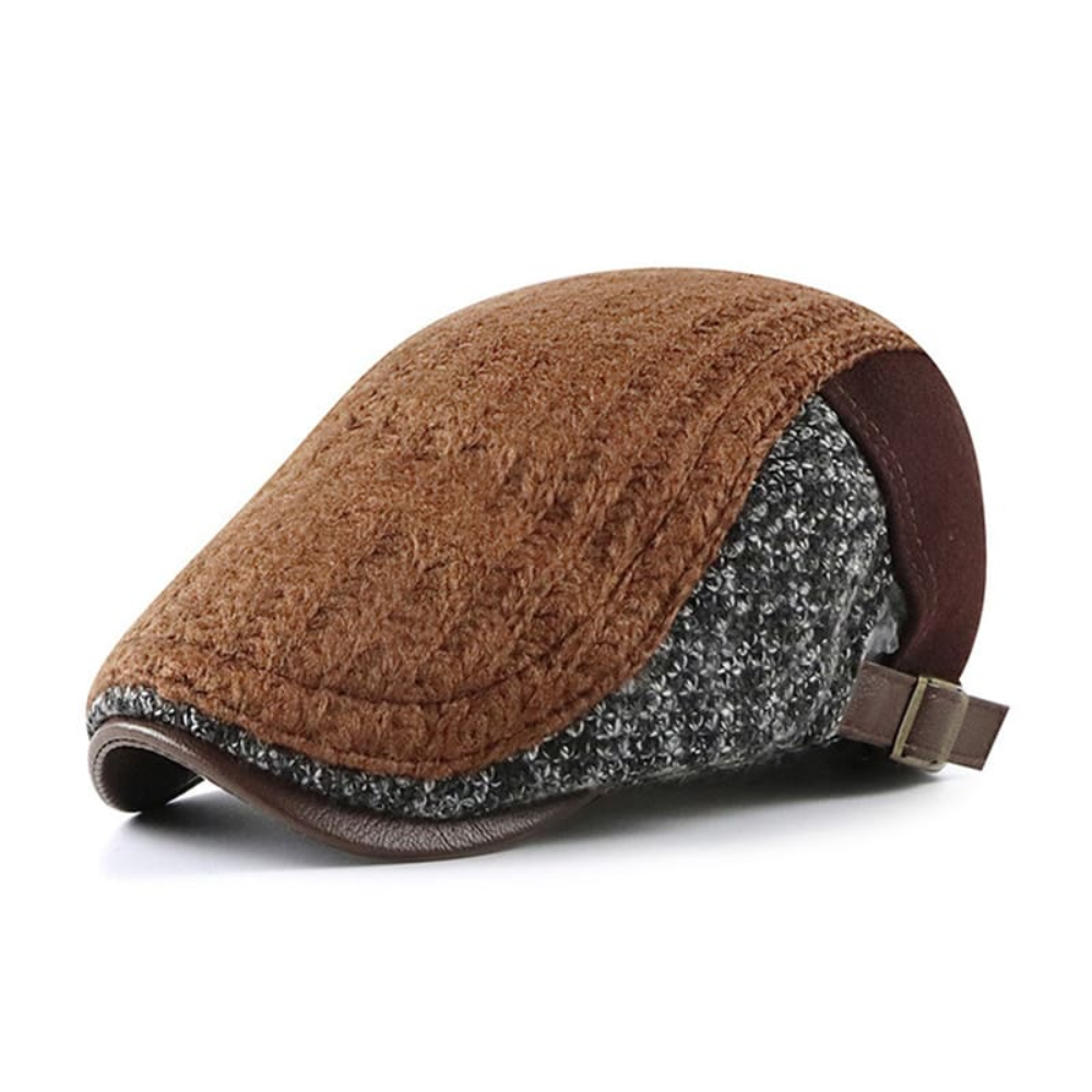 Chesterfield Winter Patchwork Cotton Flat Cap