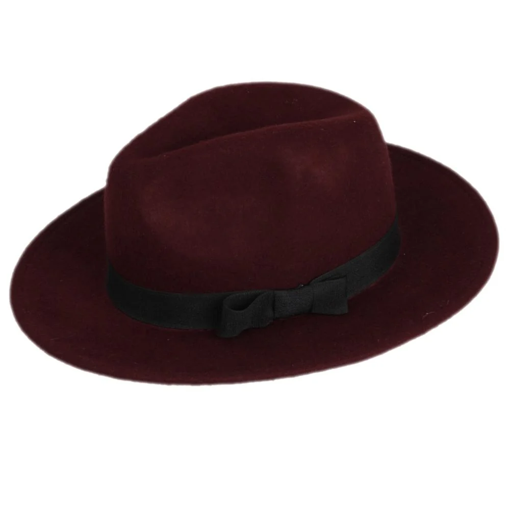 Collins Plain Wool Fedora Hat