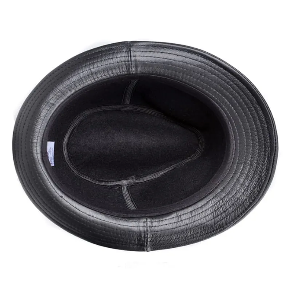 Dawson Genuine Leather Trilby Hat