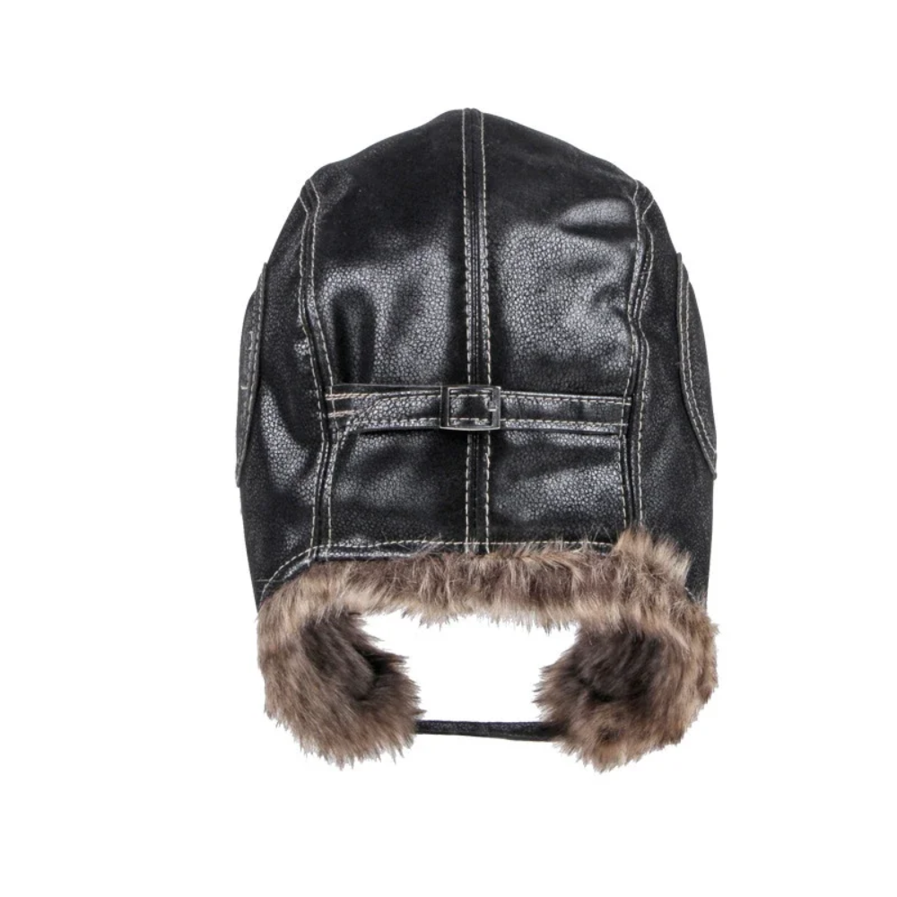 Frosthaven Winter Fur Leather Bomber Hat