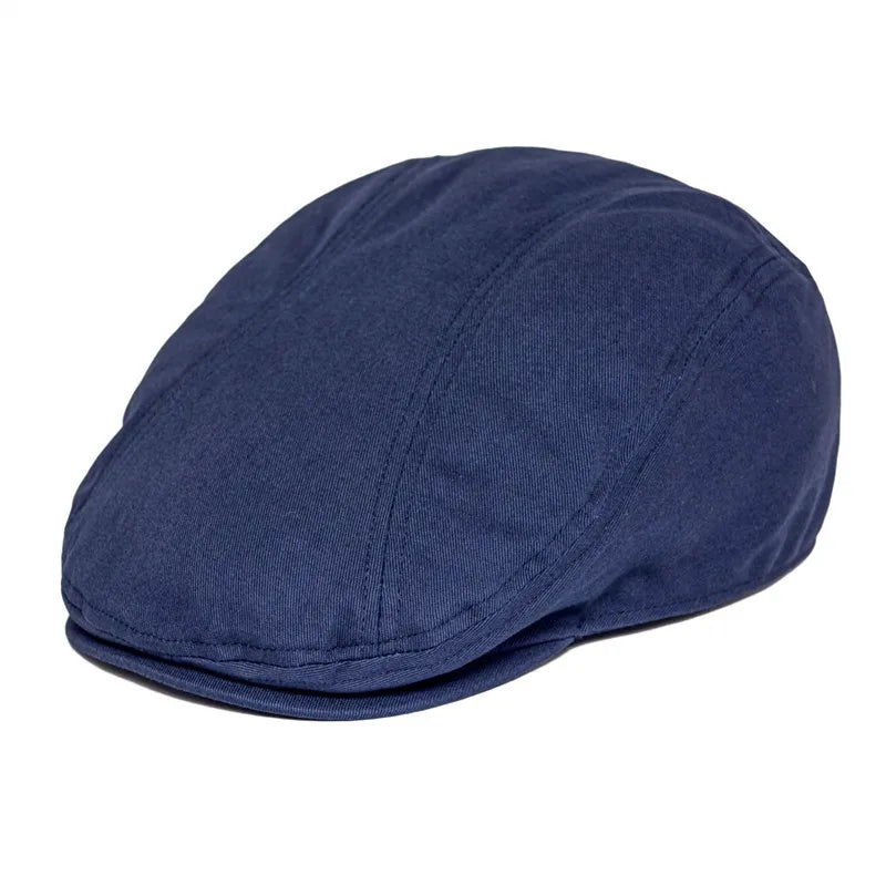 Thornton Cotton Flat Cap Classic Panel Design