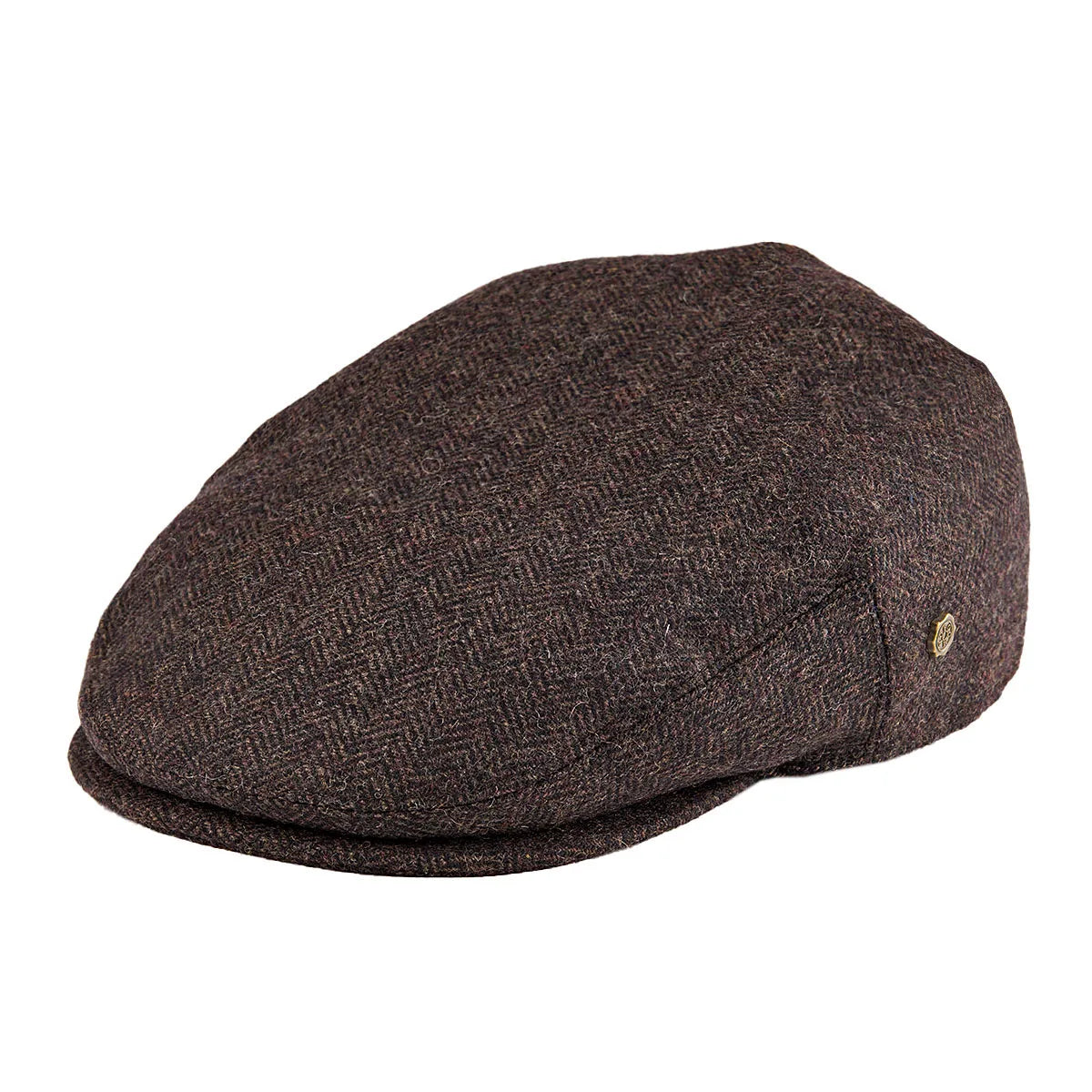 Barrow Herringbone Flat Cap Wool Blend