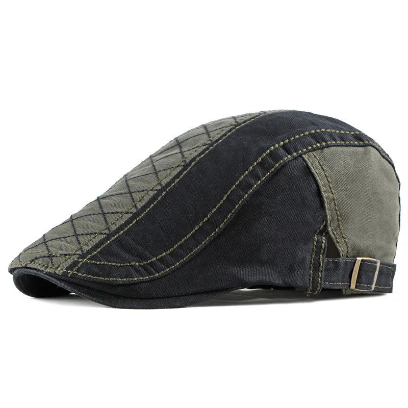 Brighton Quilted Flat Cap