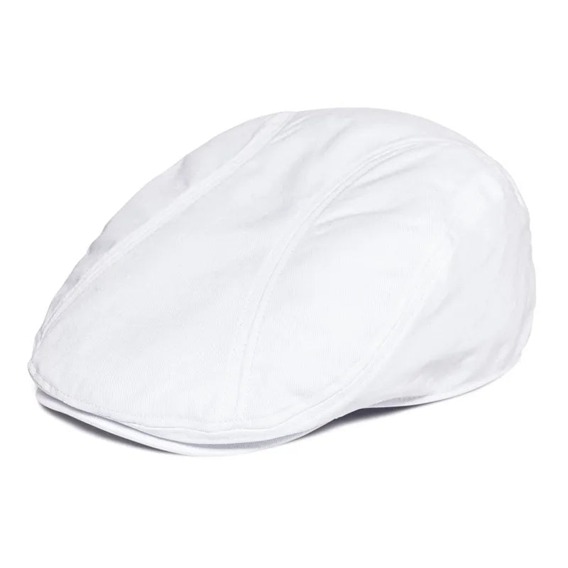 Thornton Cotton Flat Cap Classic Panel Design
