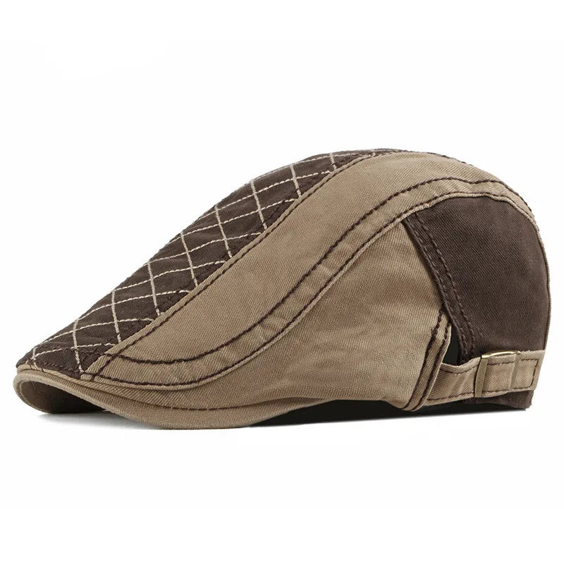 Brighton Quilted Flat Cap