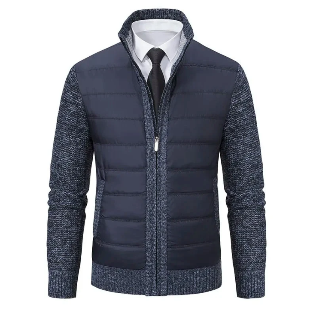 Luxurious Knit Men's Cardigan Jacket