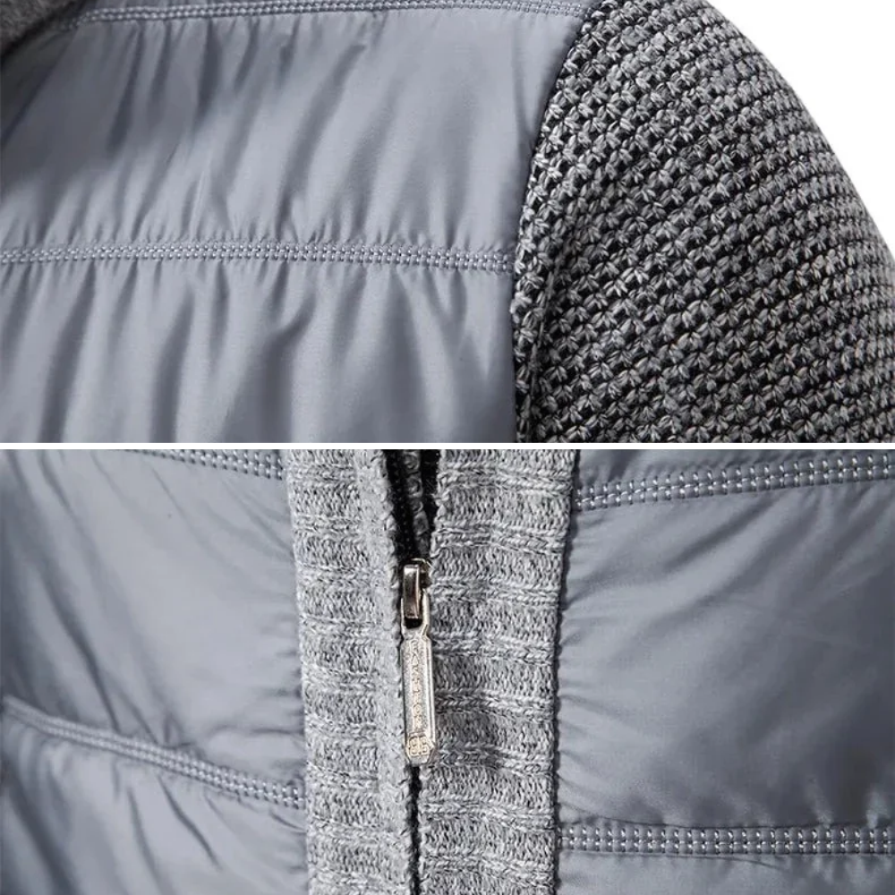 Luxurious Knit Men's Cardigan Jacket
