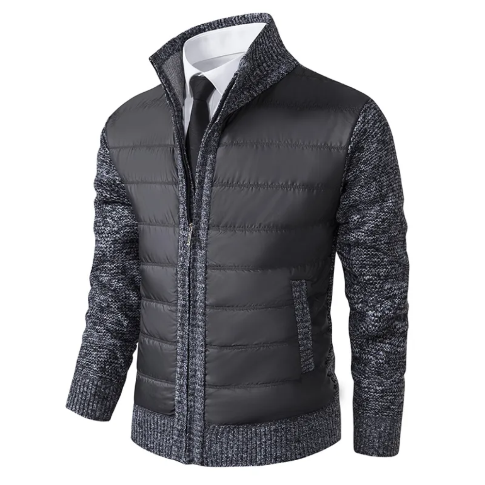 Luxurious Knit Men's Cardigan Jacket