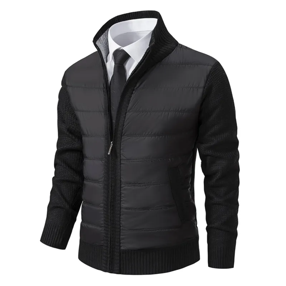 Luxurious Knit Men's Cardigan Jacket