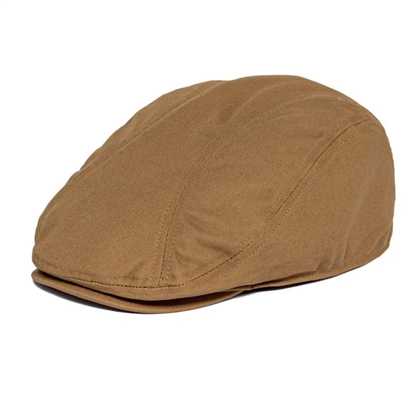Thornton Cotton Flat Cap Classic Panel Design
