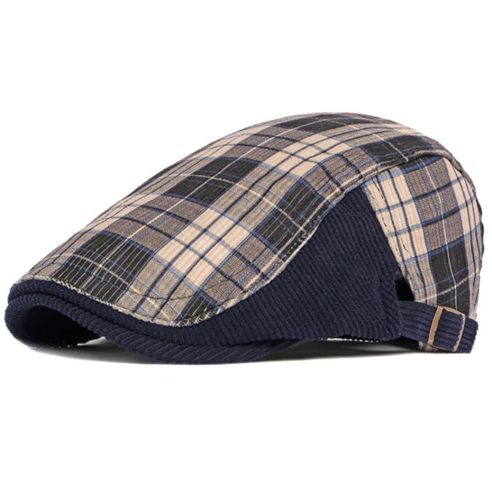 Kirkland Tartan Corduroy Flat Cap