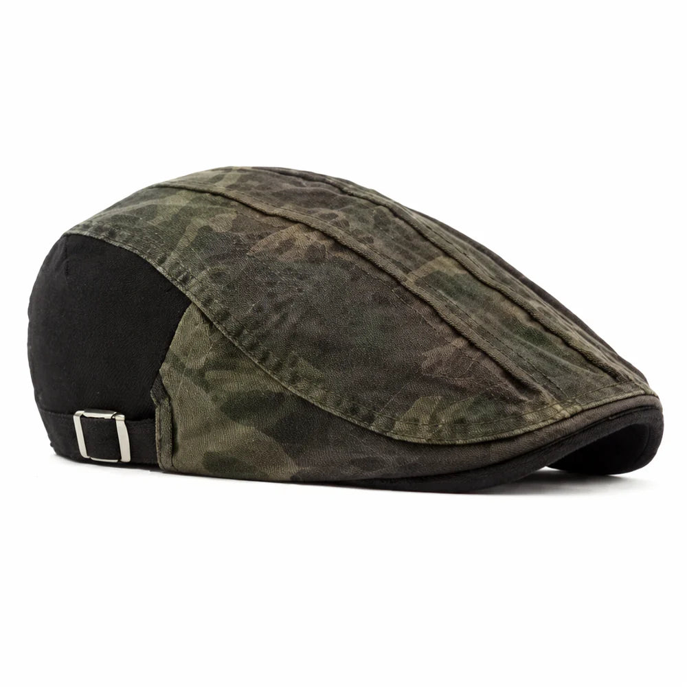 Langston Camo Flat Cap
