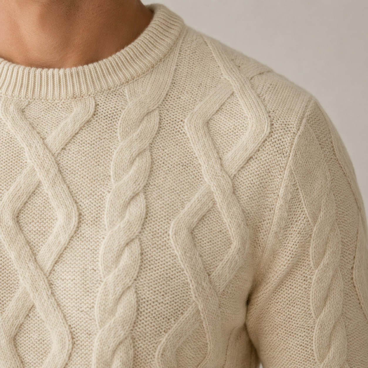 Men's Cable Knit Jumper