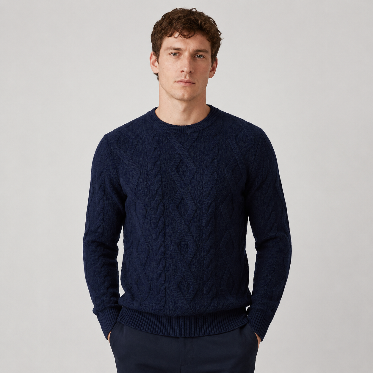 Men's Cable Knit Jumper