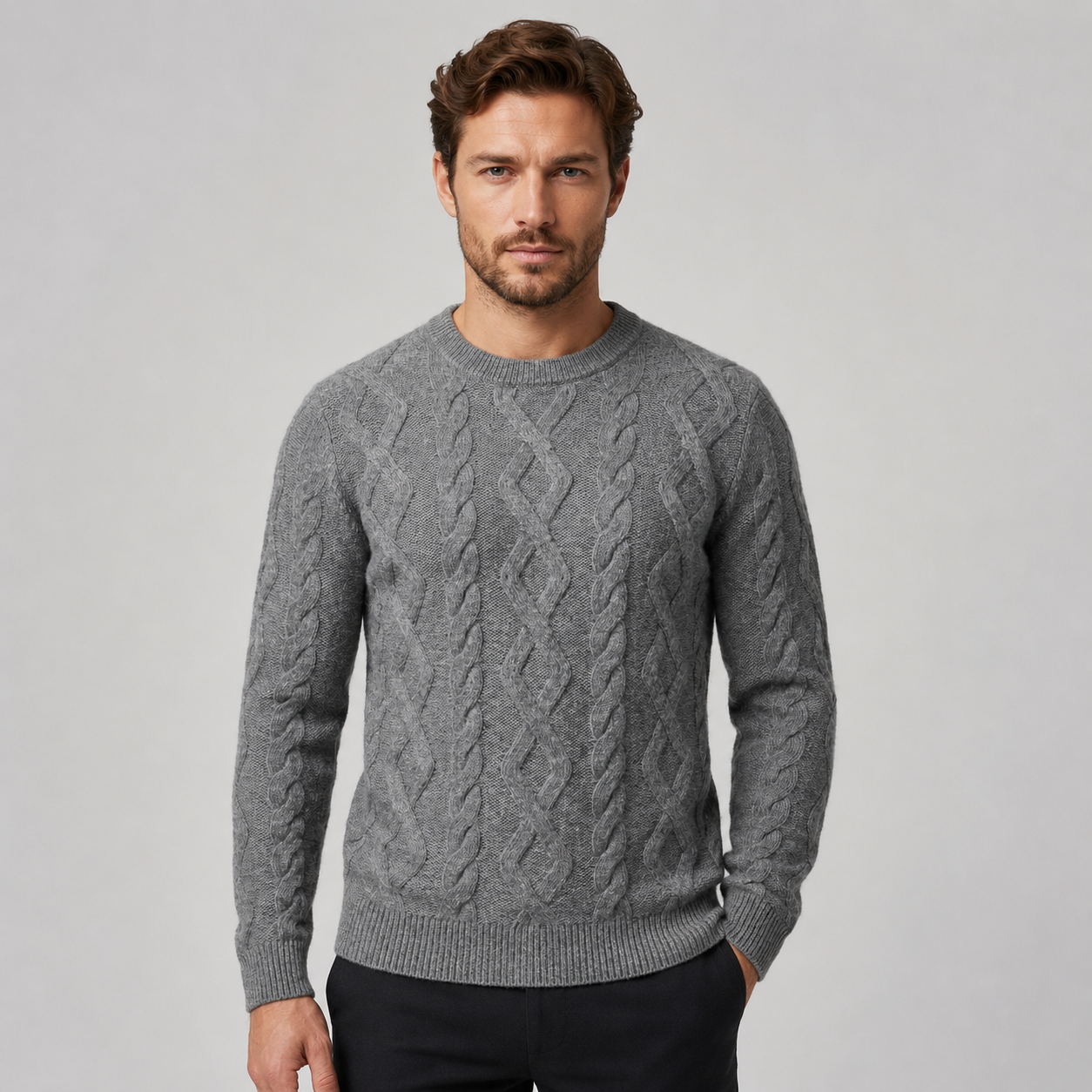 Men's Cable Knit Jumper