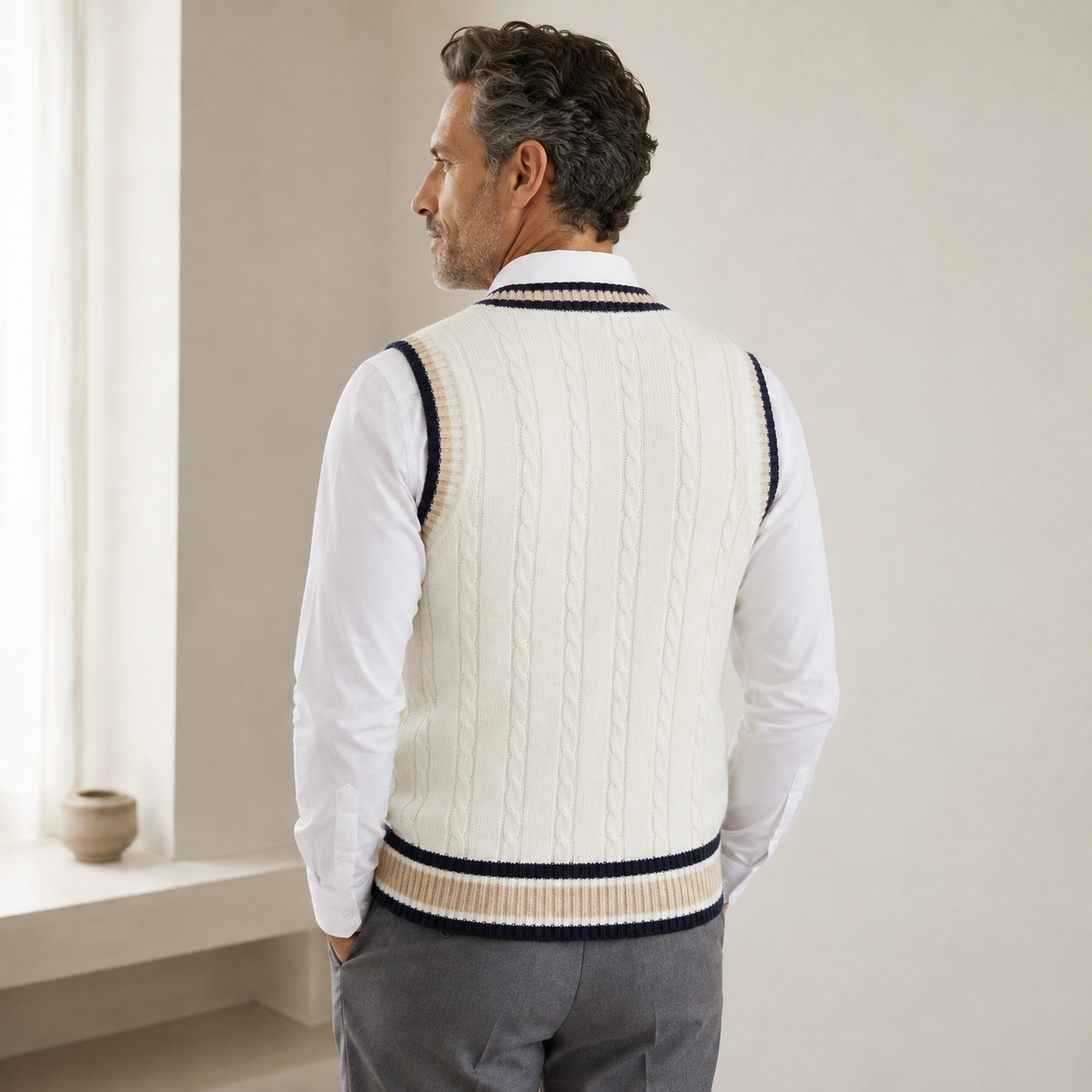 Men's Cricket Vest Sweater