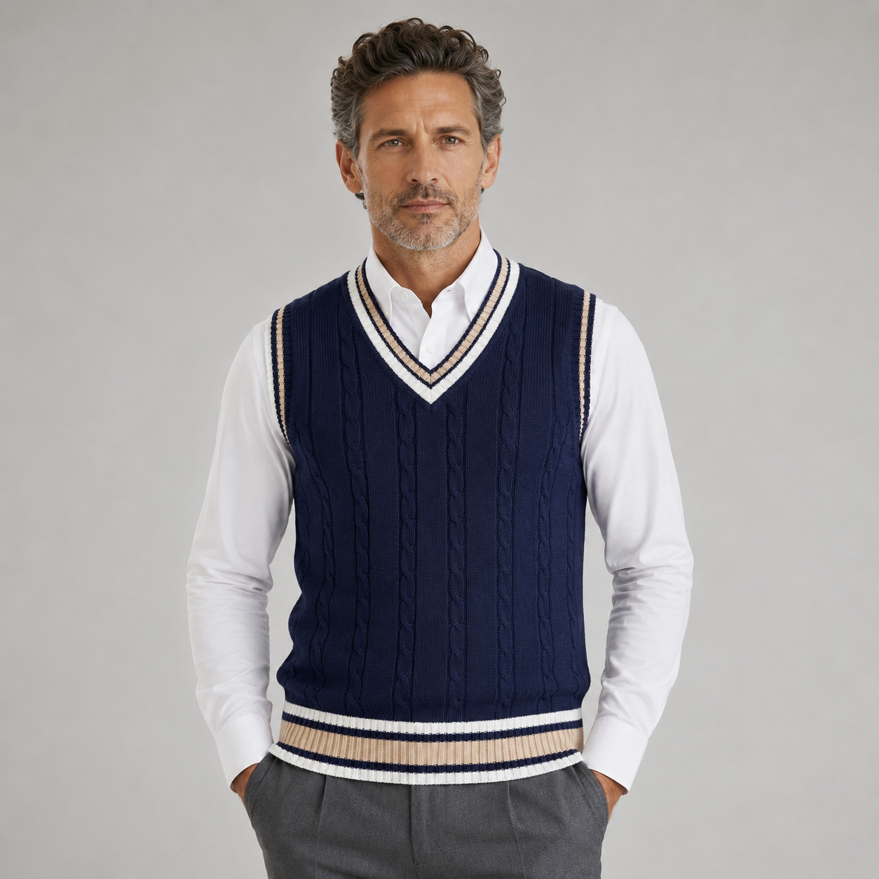 Men's Cricket Vest Sweater