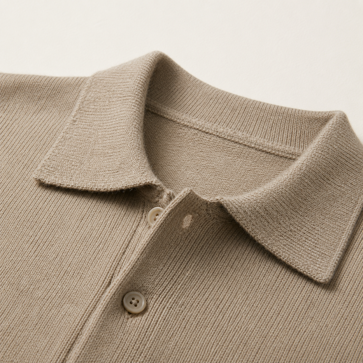 Men's Knitted Polo Jumper