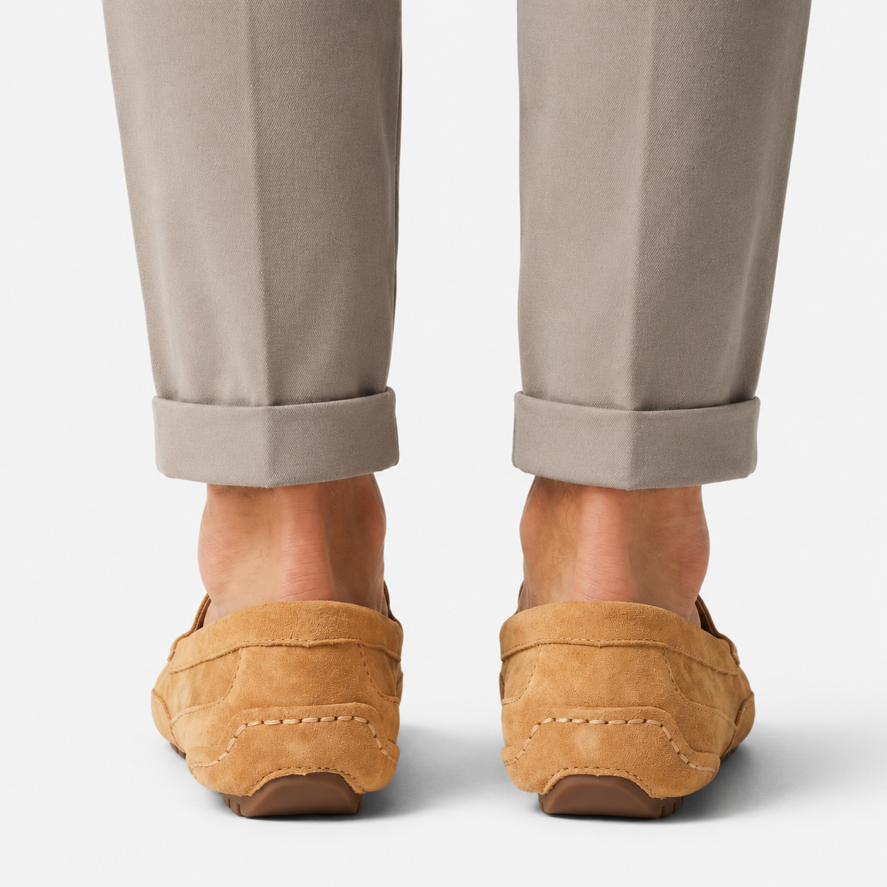 Men’s Suede Driving Loafers Slip-On Shoes