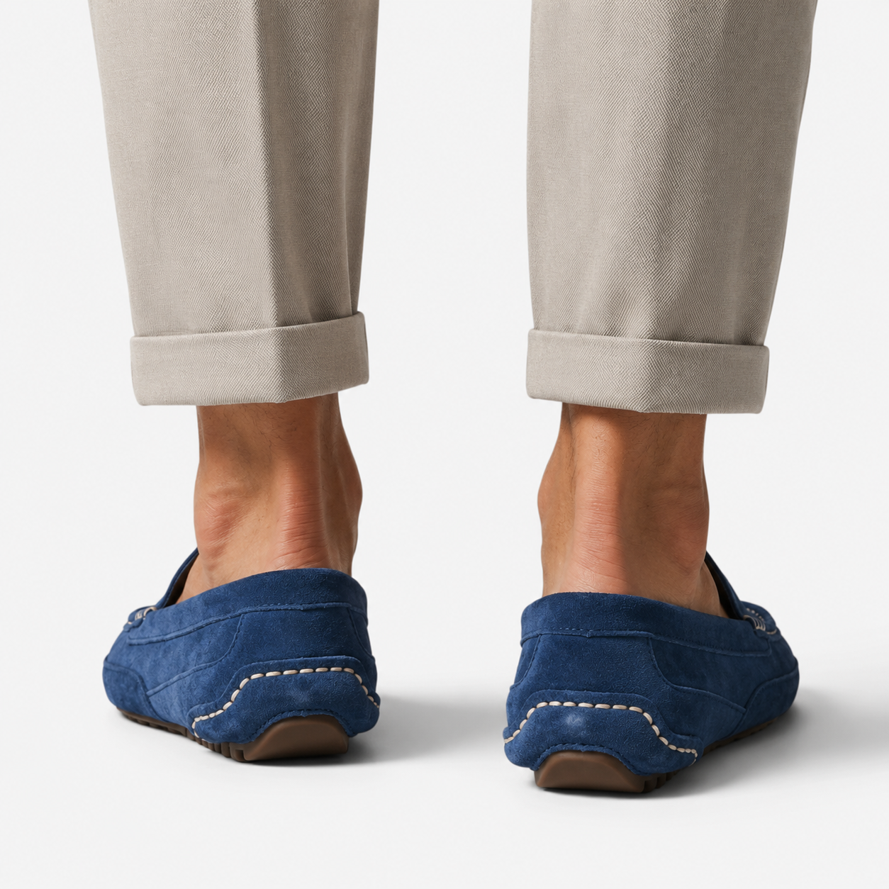 Men’s Suede Driving Loafers Slip-On Shoes