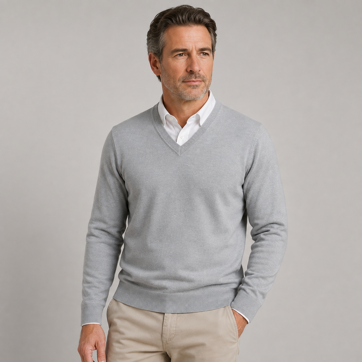Men's V-Neck Jumper