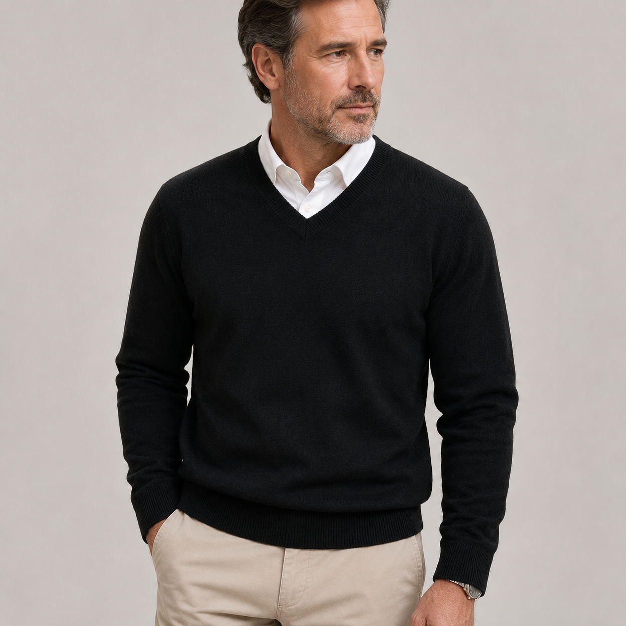 Men's V-Neck Jumper