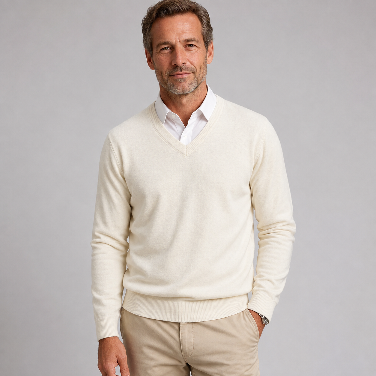 Men's V-Neck Jumper