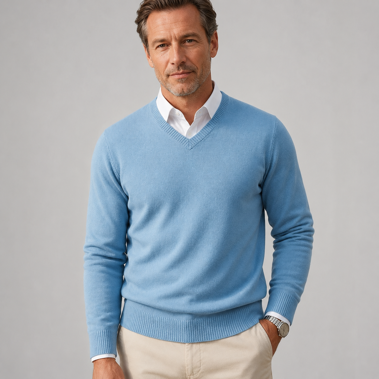 Men's V-Neck Jumper