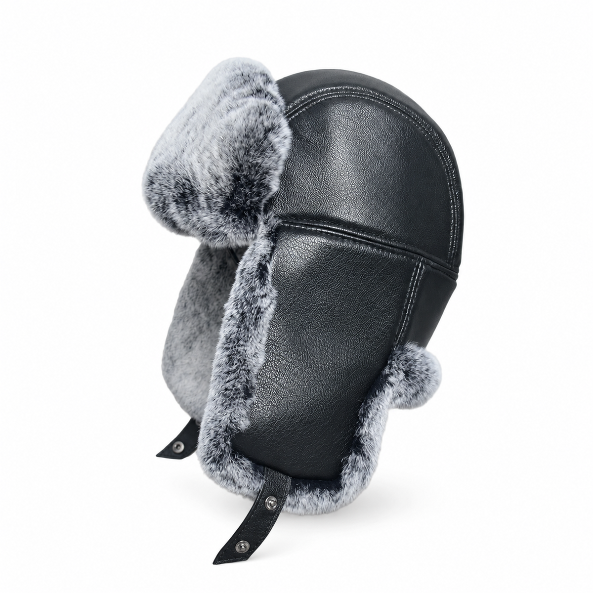 Northcrest Genuine Leather Winter Trapper Bomber Hat