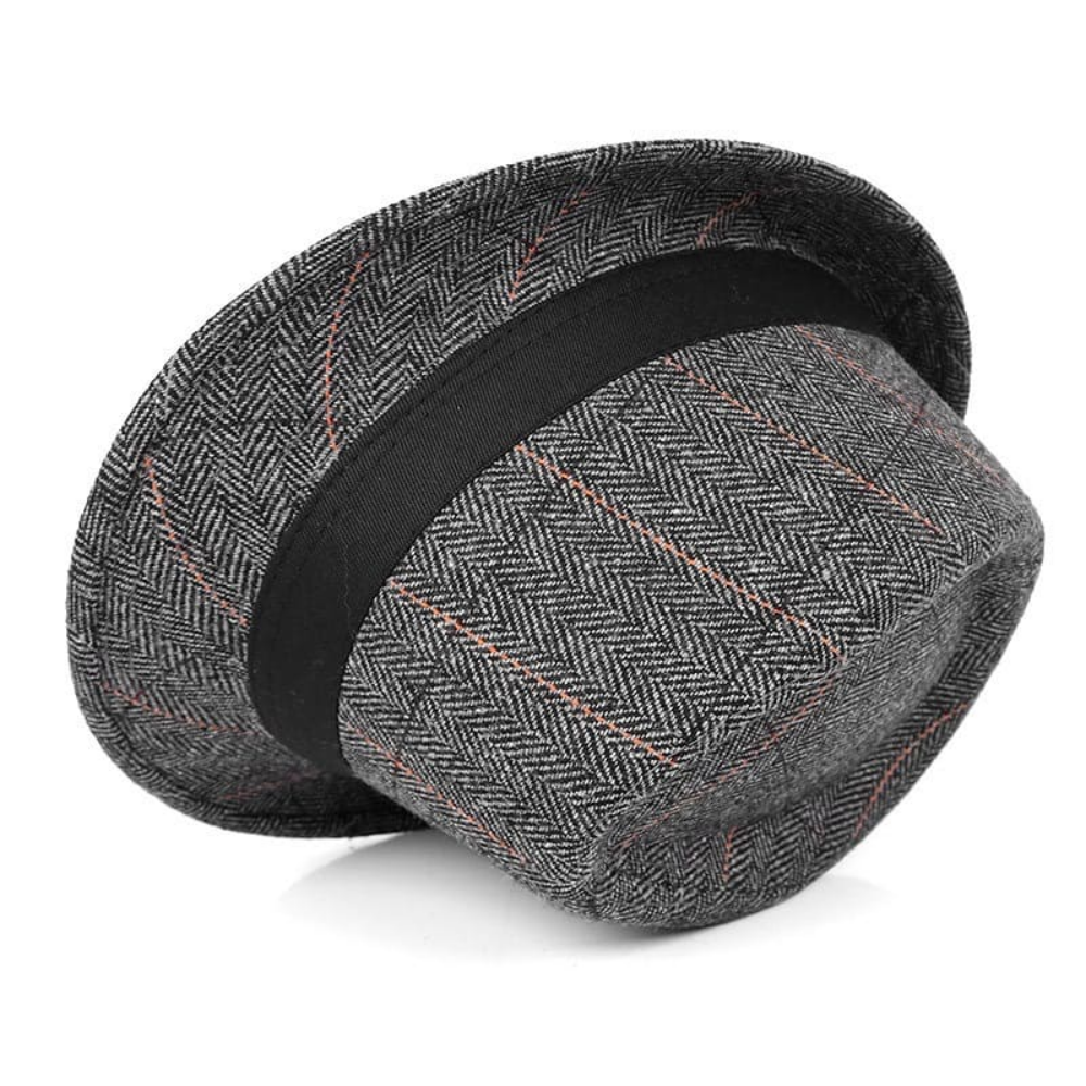Pembroke Striped Herringbone Trilby Hat