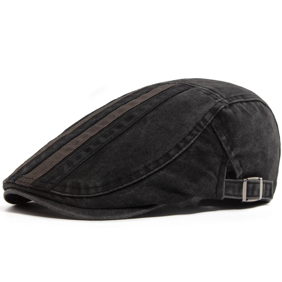 Ashcroft Stripe Flat Cap