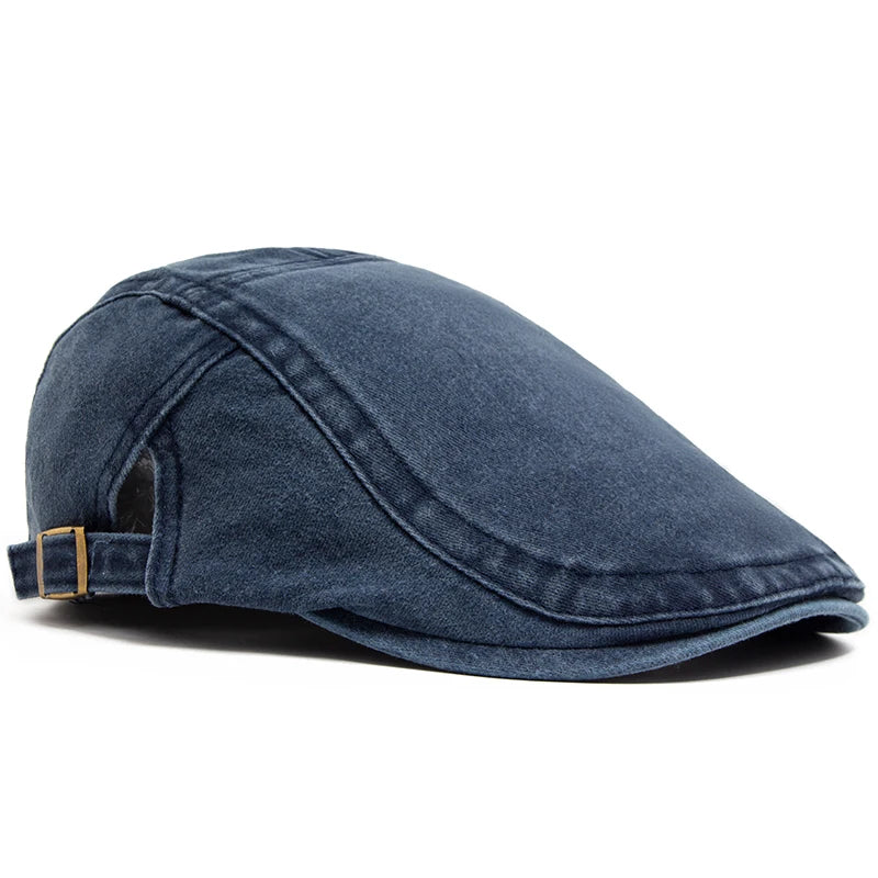 Langston Denim Flat Cap