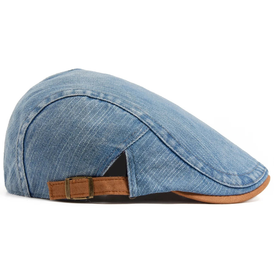 Beaumont Denim Flat Cap
