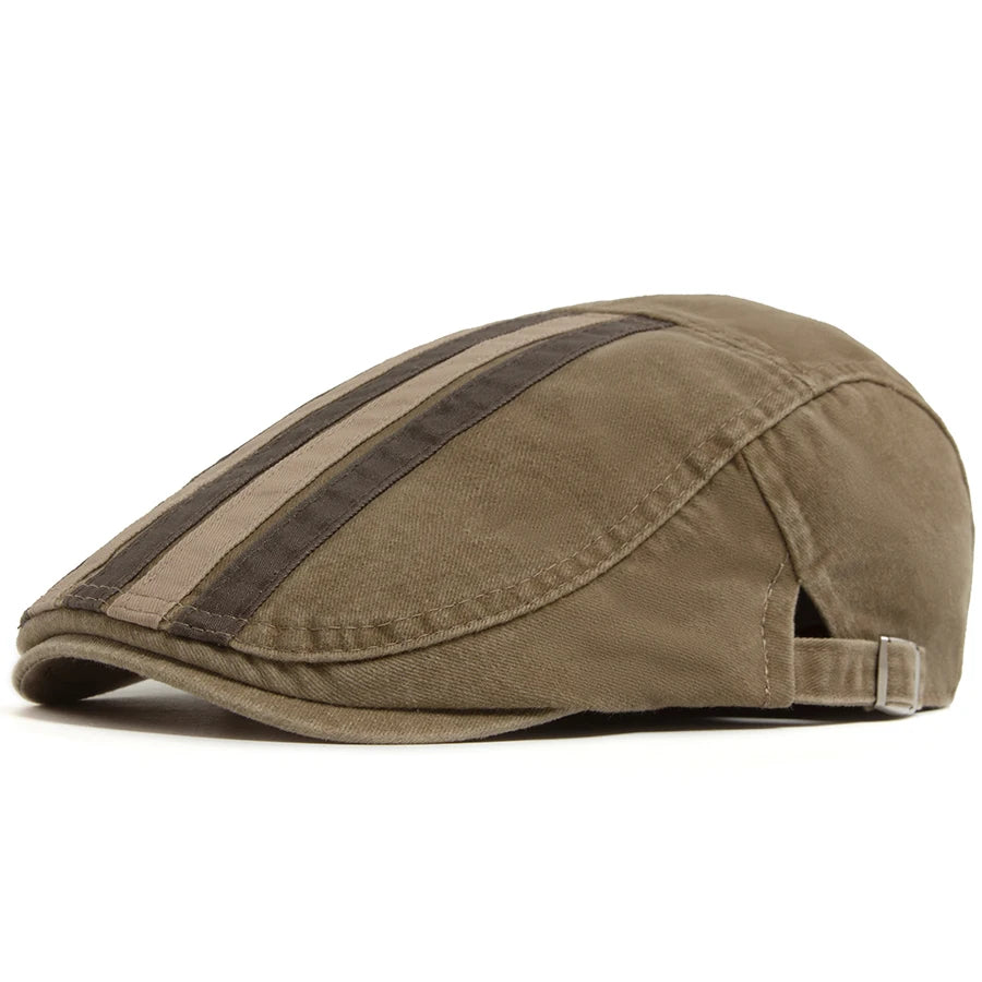 Ashcroft Stripe Flat Cap