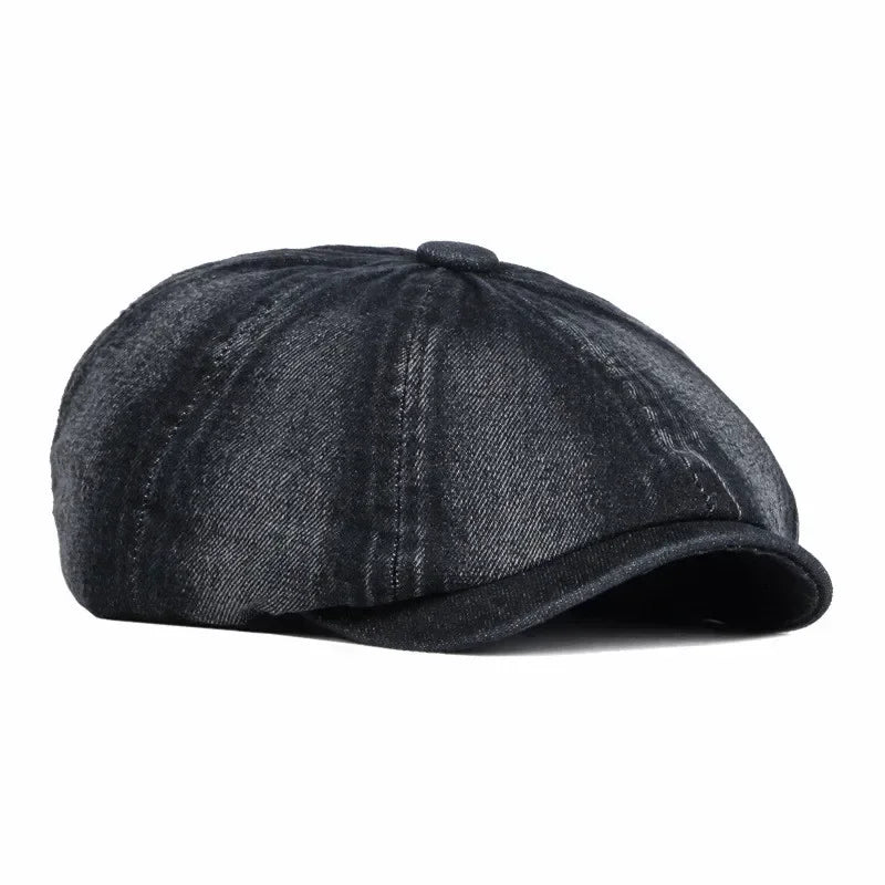 Carter Denim Newsboy Cap