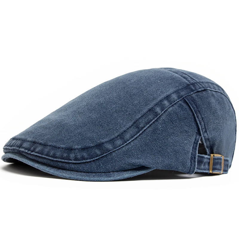 Langston Denim Flat Cap