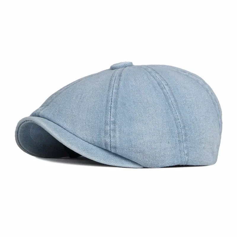 Carter Denim Newsboy Cap