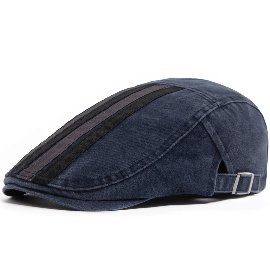 Ashcroft Stripe Flat Cap