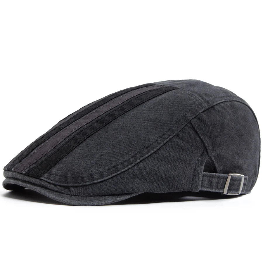 Ashcroft Stripe Flat Cap