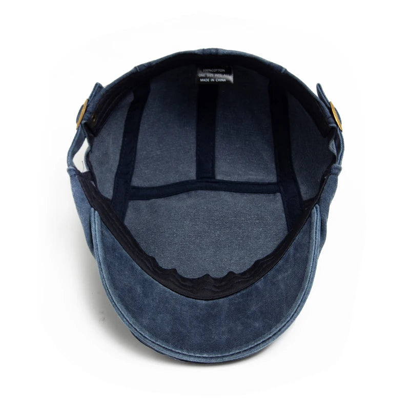 Langston Denim Flat Cap