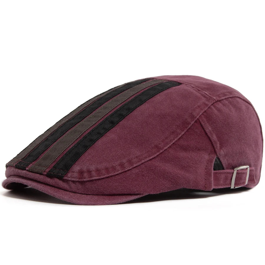Ashcroft Stripe Flat Cap